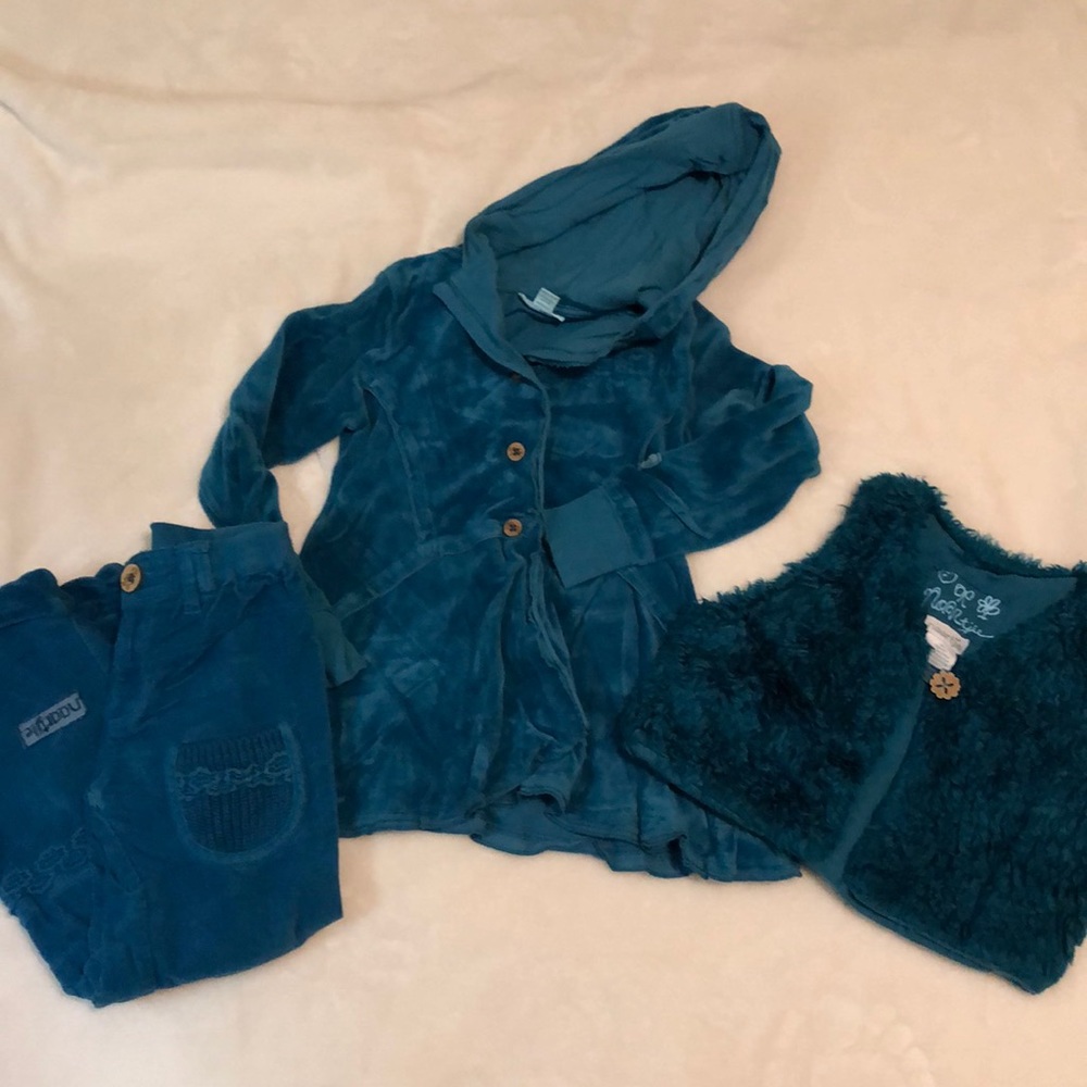 Naartjie Teal Three Piece Super Cute Outfit